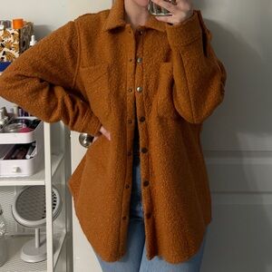 Burnt Orange Teddy Jacket